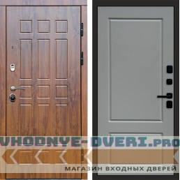 Дверь входная Termo Door Афина дуб Марсель Grey софт