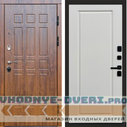 Входная дверь Афина дуб Гранд Белый Софт