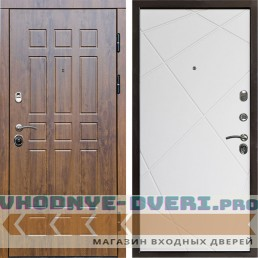 Входная дверь Афина дуб Лучи белый