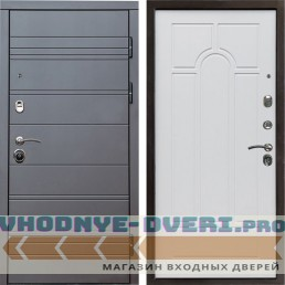 Входная дверь Brown-Line Арка белое дерево