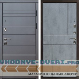 Входная дверь Brown-Line Горизонт бетон темный