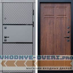 Входная дверь Termo Door Fusion Black Премиум орех