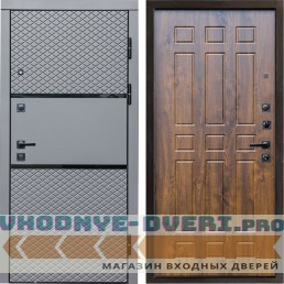 Входная дверь Termo Door Fusion Black Спарта дуб