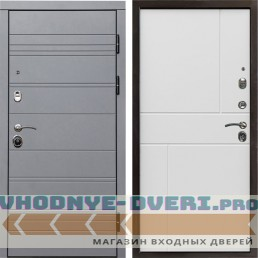 Входная дверь Grey-Line Горизонт белый