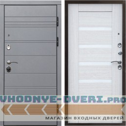 Входная дверь Grey-Line Царга лиственница белая