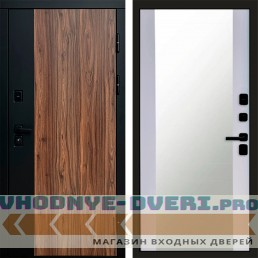 Входная дверь Флэш Зеркало белый софт