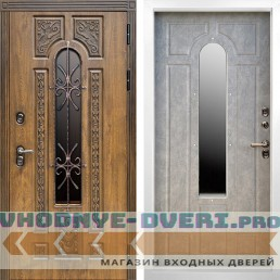 Входная дверь Termo Door Лацио White с терморазрывом Бетон светлый