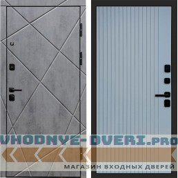 Termo Door Лучи бетон Flat Grey Софт