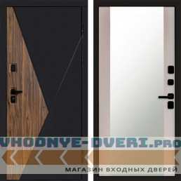 Входная дверь Матрикс (MatriX) Зеркало Лиственница белая