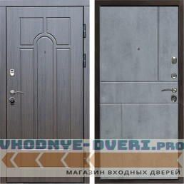 Входная дверь Termo Door Модена венге Горизонт бетон темный
