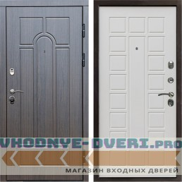 Входная дверь Termo Door Модена венге Престиж белый матовый
