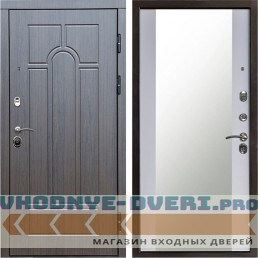 Входная дверь Termo Door Модена венге Зеркало белый софт