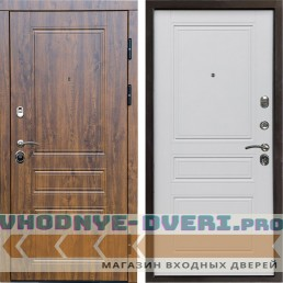 Входная дверь Termo Door Орегон дуб Классика Белый матовый (входная)