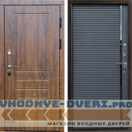 Входная дверь Termo Door Орегон дуб Porte black (входная)