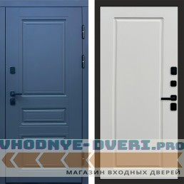 Входная дверь Termo Door Орегон Графит Гранд Слоновая кость