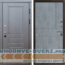 Входная дверь Termo Door Орегон венге Горизонт бетон темный