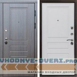 Входная дверь Termo Door Орегон венге Классика Белый матовый (наружная)