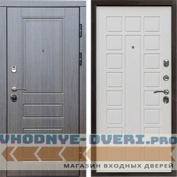 Входная дверь Termo Door Орегон венге Престиж белый матовый трехконтурная