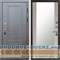 Входная дверь Termo Door Орегон венге Зеркало Лиственница белая