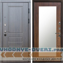 Входная дверь Termo Door Орегон венге Зеркало триумф дуб