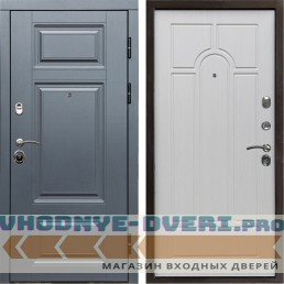 Входная дверь Termo Door Премиум Grey Арка лиственница