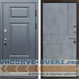 Входная дверь Termo Door Премиум Grey Горизонт бетон темный