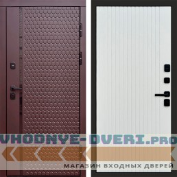 Дверь Termo Door Simple шоколад Flat Белый софт в квартиру