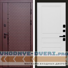 Входная дверь Simple шоколад Классика Лиственница