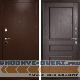 Входная дверь Техно медь Классика Венге