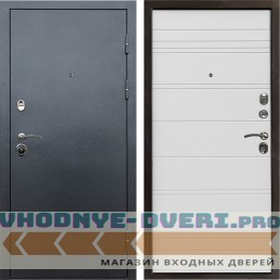 Входная дверь Техно графит White Line
