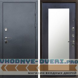 Входная дверь Техно графит Зеркало триумф венге