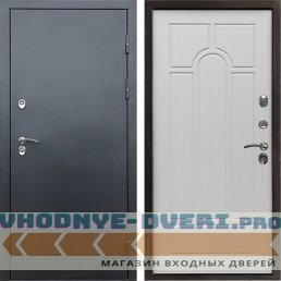 Входная дверь Termo Door Сибирь Антик серебро с терморазрывом Арка лиственница
