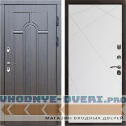 Входная дверь Termo Door Сибирь Термо ПРЕМИУМ Модена Венге Лучи белый