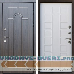 Входная дверь Termo Door Сибирь Термо ПРЕМИУМ Модена Венге Престиж Белое дерево