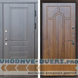 Входная дверь Termo Door Сибирь Термо ПРЕМИУМ Орегон Венге Арка дуб трехконтурная