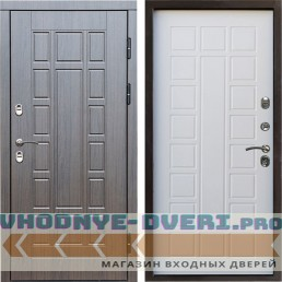 Входная дверь Termo Door Сибирь Термо ПРЕМИУМ Виргиния Венге Престиж Белое дерево