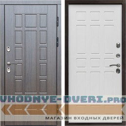 Входная дверь Termo Door Сибирь Термо ПРЕМИУМ Виргиния Венге Спарта белое дерево