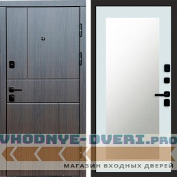 Дверь Termo Door Вертикаль венге Зеркало Триумф Белый софт