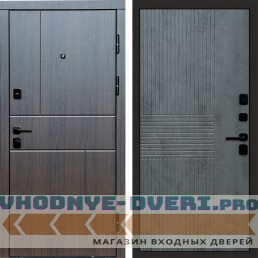 Termo Door Вертикаль венге Мастино Бетон темный