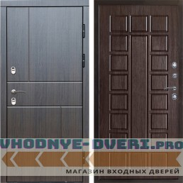 Входная дверь Termo Door Сибирь Термо ПРЕМИУМ Вертикаль Венге Престиж Венге
