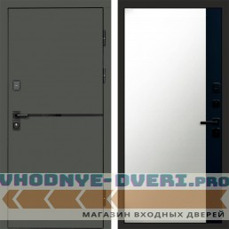 Дверь Termo Door Тренд Грин Зеркало фацет Черный кварц в квартиру