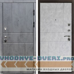 Дверь Входная дверь Termo Door Вертикаль бетон Горизонт бетон светлый (наружная)