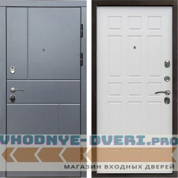 Входная дверь Вертикаль GREY Спарта лиственница