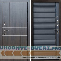 Входная дверь Termo Door Вертикаль венге Porte black