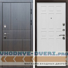 в многоэтажку Входная дверь Termo Door Вертикаль венге Спарта белое дерево