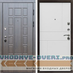 Входная дверь Termo Door Виргиния венге Горизонт белый
