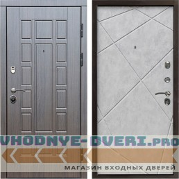 Входная дверь Termo Door Виргиния венге Лучи бетон светлый