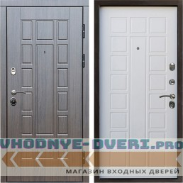 Входная дверь Termo Door Виргиния венге Престиж Белое дерево