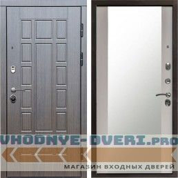 Входная дверь Termo Door Виргиния венге Зеркало Лиственница белая