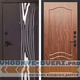 Заводские двери Леванте - Этюд орех тисненый